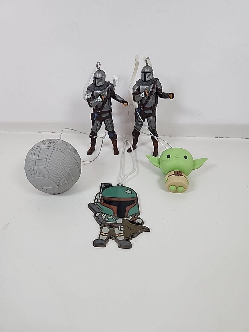 5 Hallmark 2HCM9378 Star Wars The Mandalorian Yoda Death Star Christmas Ornament